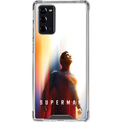 Superman 2025 Man of Steel Ascension Heroic Glow Galaxy Note20 5G Clear Case