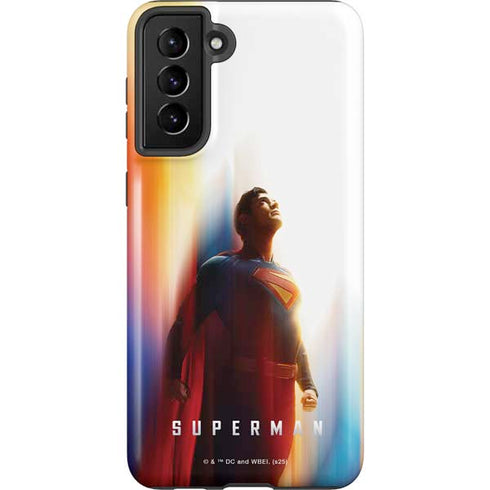 Superman 2025 Man of Steel Ascension Heroic Glow Galaxy S21 FE Pro Case