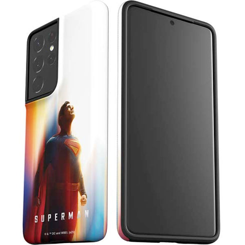 Superman 2025 Man of Steel Ascension Heroic Glow Galaxy S21 Ultra 5G Pro Case