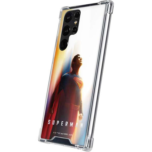 Superman 2025 Man of Steel Ascension Heroic Glow Galaxy S23 Ultra Clear Case