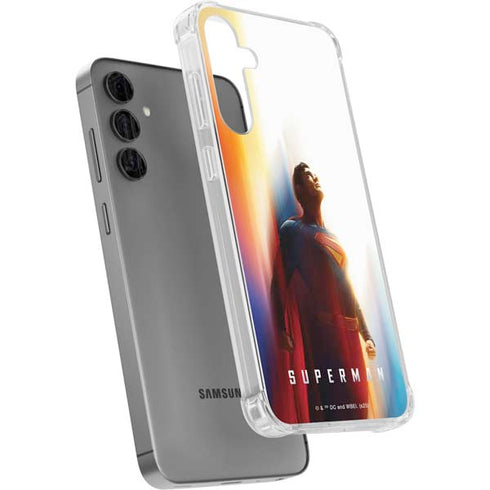 Superman 2025 Man of Steel Ascension Heroic Glow Galaxy S24 Plus Clear Case