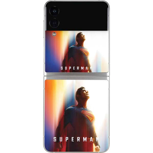 Superman 2025 Man of Steel Ascension Heroic Glow Galaxy Z Flip3 5G Skin