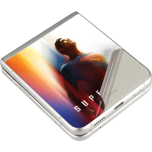 Superman 2025 Man of Steel Ascension Heroic Glow Galaxy Z Flip3 5G Skin