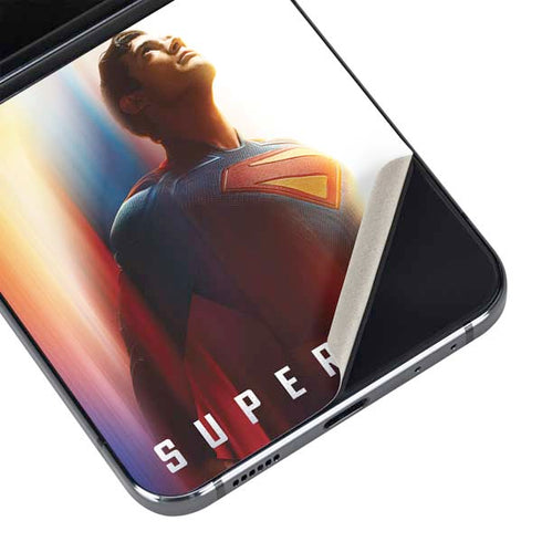 Superman 2025 Man of Steel Ascension Heroic Glow Galaxy Z Flip5 5G Skin