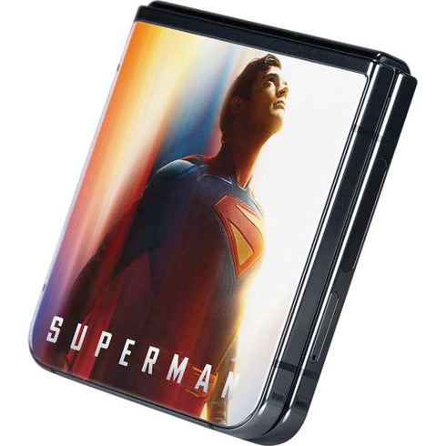 Superman 2025 Man of Steel Ascension Heroic Glow Galaxy Z Flip5 5G Skin