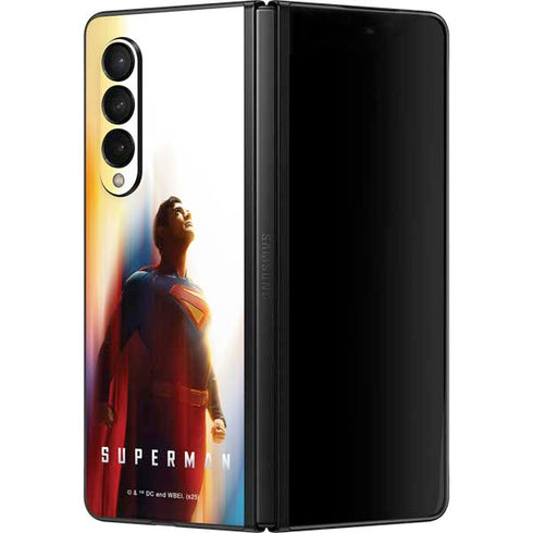 Superman 2025 Man of Steel Ascension Heroic Glow Galaxy Z Fold3 5G Skin