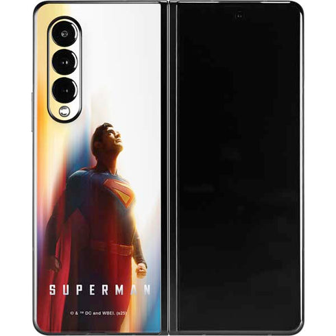 Superman 2025 Man of Steel Ascension Heroic Glow Galaxy Z Fold3 5G Skin