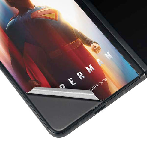 Superman 2025 Man of Steel Ascension Heroic Glow Galaxy Z Fold3 5G Skin