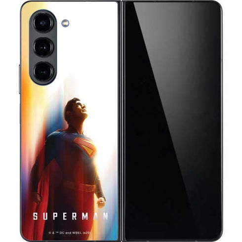 Superman 2025 Man of Steel Ascension Heroic Glow Galaxy Z Fold5 5G Skin