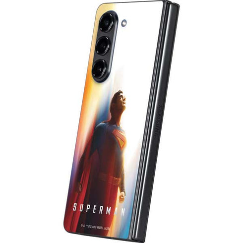 Superman 2025 Man of Steel Ascension Heroic Glow Galaxy Z Fold5 5G Skin