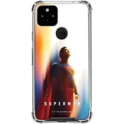 Superman 2025 Man of Steel Ascension Heroic Glow Google Pixel 5a 5G Clear Case