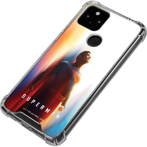 Superman 2025 Man of Steel Ascension Heroic Glow Google Pixel 5a 5G Clear Case