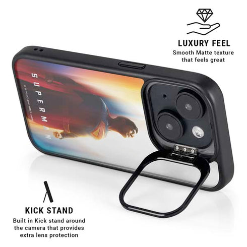 Superman 2025 Man of Steel Ascension Heroic Glow iPhone 15 Kickstand Case