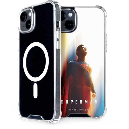 Superman 2025 Man of Steel Ascension Heroic Glow iPhone 15 Plus MagSafe Case