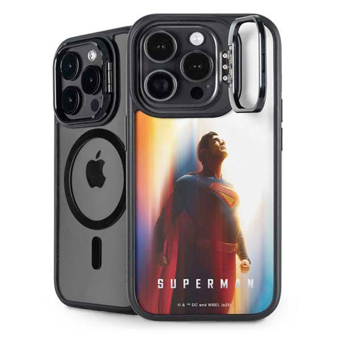 Superman 2025 Man of Steel Ascension Heroic Glow iPhone 15 Pro Kickstand Case