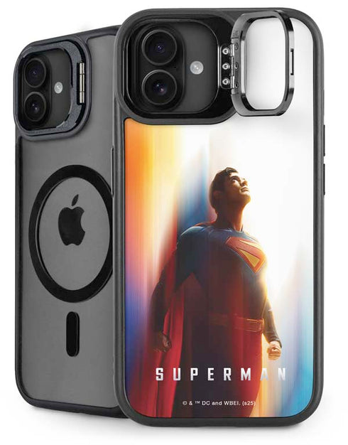 Superman 2025 Man of Steel Ascension Heroic Glow iPhone 16 Plus Kickstand Case