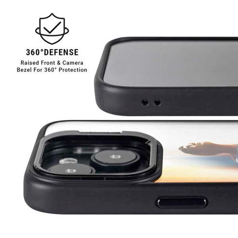 Superman 2025 Man of Steel Ascension Heroic Glow iPhone 16 Plus Kickstand Case