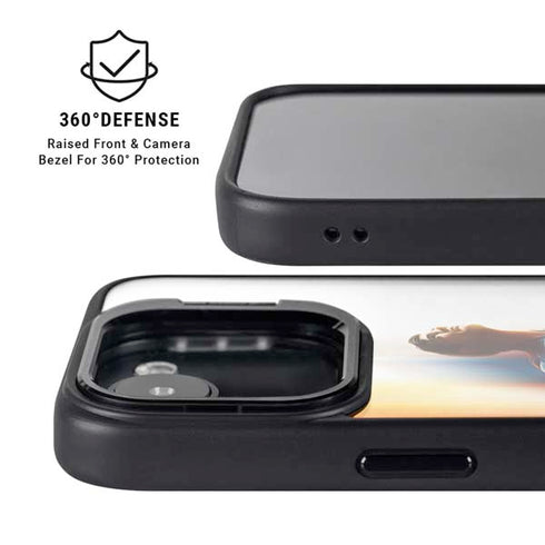 Superman 2025 Man of Steel Ascension Heroic Glow iPhone 16e Kickstand Case