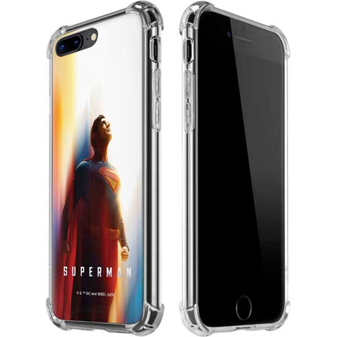 Superman 2025 Man of Steel Ascension Heroic Glow iPhone 7/8 Plus Clear Case