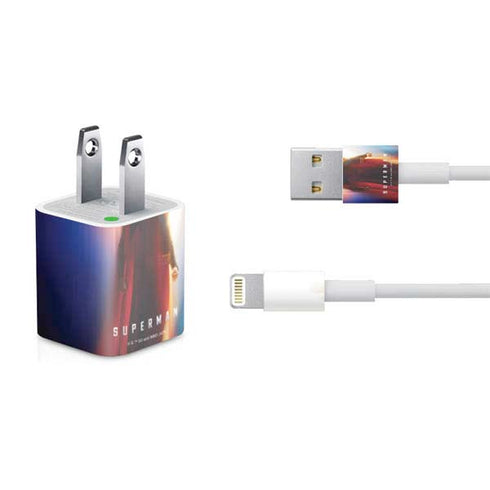 Superman 2025 Man of Steel Ascension Heroic Glow iPhone Charger (5W USB) Skin