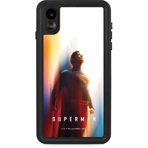Superman 2025 Man of Steel Ascension Heroic Glow iPhone XR Waterproof Case