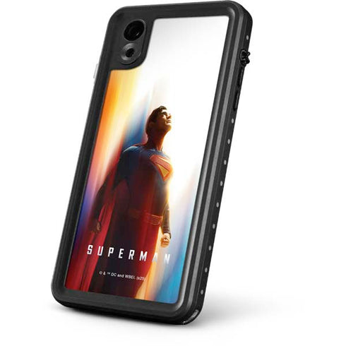 Superman 2025 Man of Steel Ascension Heroic Glow iPhone XR Waterproof Case