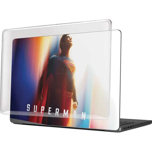 Superman 2025 Man of Steel Ascension Heroic Glow MacBook Pro 14in (2021-24) Case plus Skin