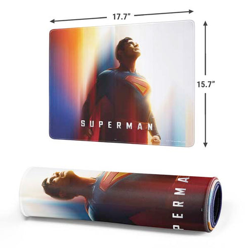 Superman 2025 Man of Steel Ascension Heroic Glow Gaming Mouse Pad