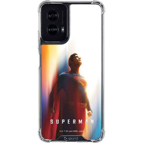 Superman 2025 Man of Steel Ascension Heroic Glow Moto G Power 5G (2024) Clear Case