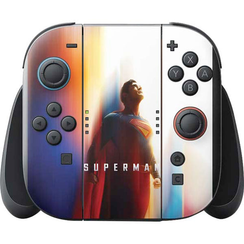 Superman 2025 Man of Steel Ascension Heroic Glow Nintendo Switch 2 (2025) with Joy-Con Skin