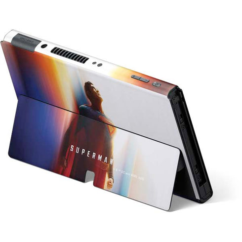 Superman 2025 Man of Steel Ascension Heroic Glow Nintendo Switch OLED (2021) Skin