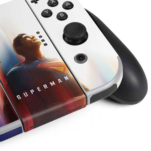 Superman 2025 Man of Steel Ascension Heroic Glow Nintendo Switch OLED (2021) Skin