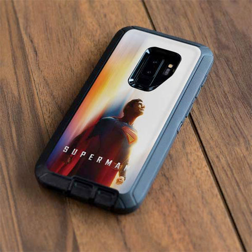 Superman 2025 Man of Steel Ascension Heroic Glow Otterbox Defender Galaxy Skin