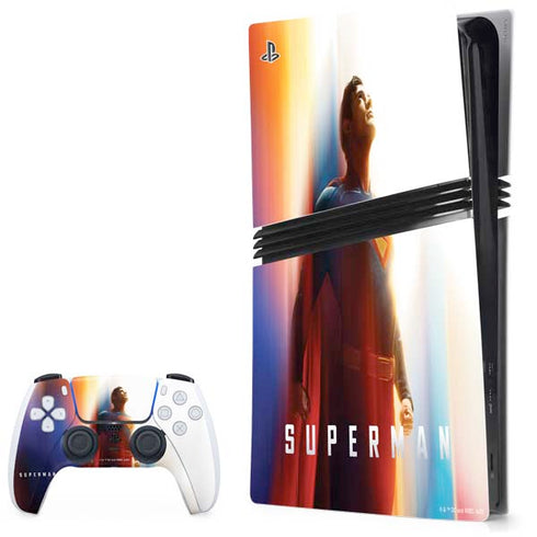 Superman 2025 Man of Steel Ascension Heroic Glow PS5 Pro Bundle Skin