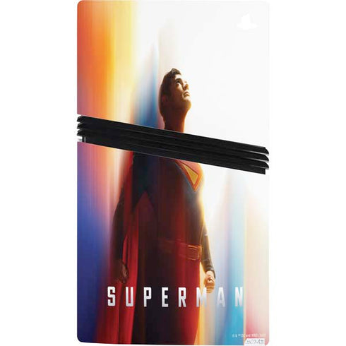 Superman 2025 Man of Steel Ascension Heroic Glow PS5 Pro Console Skin