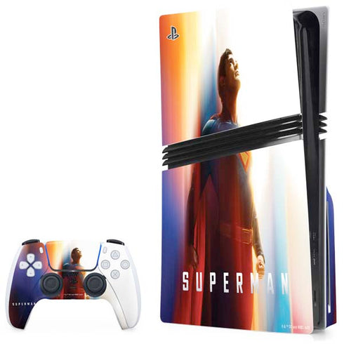 Superman 2025 Man of Steel Ascension Heroic Glow PS5 Pro Disk Bundle Skin