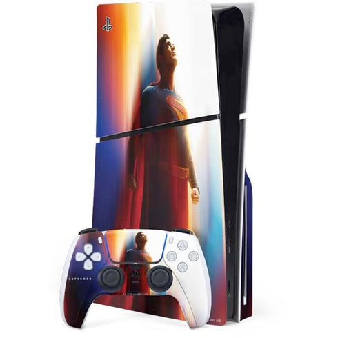 Superman 2025 Man of Steel Ascension Heroic Glow PS5 Slim Disk Bundle Skin