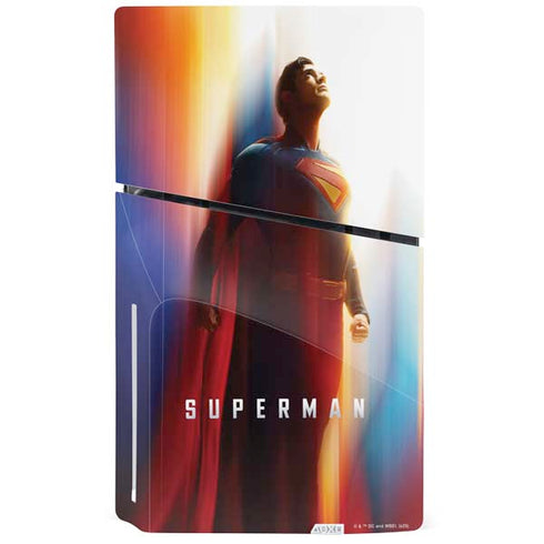 Superman 2025 Man of Steel Ascension Heroic Glow PS5 Slim Disk Console Skin