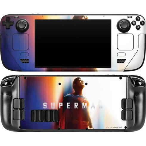 Superman 2025 Man of Steel Ascension Heroic Glow Steam Deck Handheld Gaming Computer OLED Skin