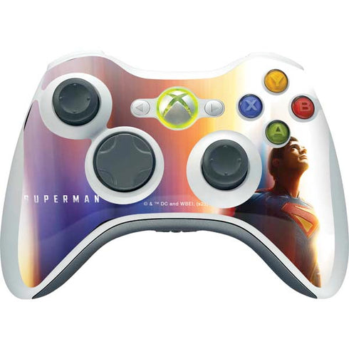 Superman 2025 Man of Steel Ascension Heroic Glow Xbox 360 Wireless Controller Skin