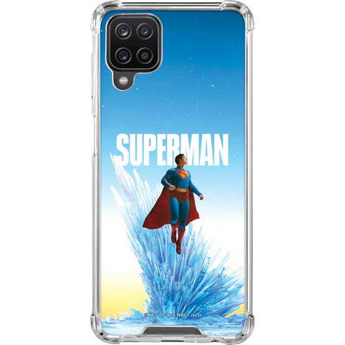 Superman 2025 Fortress of Solitude Classic Rise Galaxy A12 Clear Case