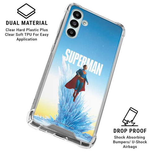 Superman 2025 Fortress of Solitude Classic Rise Galaxy A13 5G Clear Case