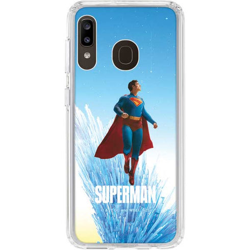 Superman 2025 Fortress of Solitude Classic Rise Galaxy A20 Clear Case