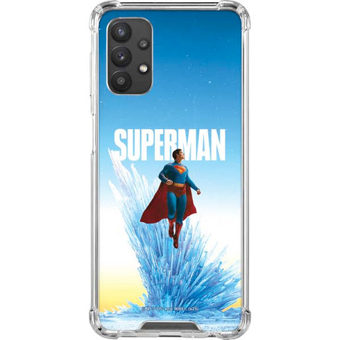 Superman 2025 Fortress of Solitude Classic Rise Galaxy A32 5G Clear Case