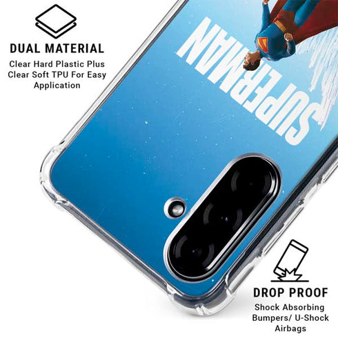 Superman 2025 Fortress of Solitude Classic Rise Galaxy A36 5G Clear Case