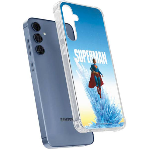 Superman 2025 Fortress of Solitude Classic Rise Galaxy A55 5G Clear Case