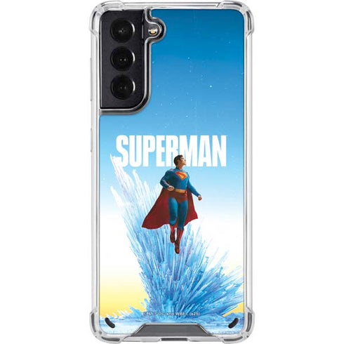 Superman 2025 Fortress of Solitude Classic Rise Galaxy S21 5G Clear Case