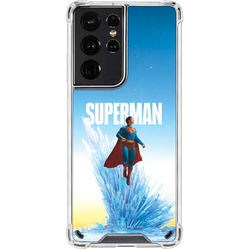 Superman 2025 Fortress of Solitude Classic Rise Galaxy S21 Ultra 5G Clear Case