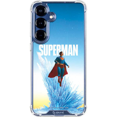 Superman 2025 Fortress of Solitude Classic Rise Galaxy S25 Clear Case