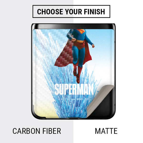 Superman 2025 Fortress of Solitude Classic Rise Galaxy Z Flip Skin